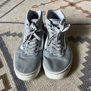 Grey Vans Skate SK8 hi high top sneakers